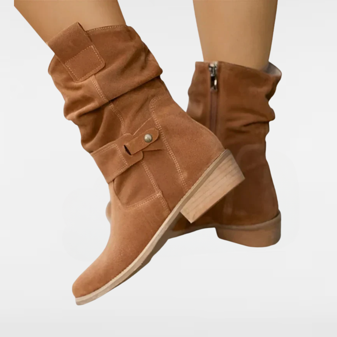 FRANCINE | LOW-HEELED ANKLE BOOTS