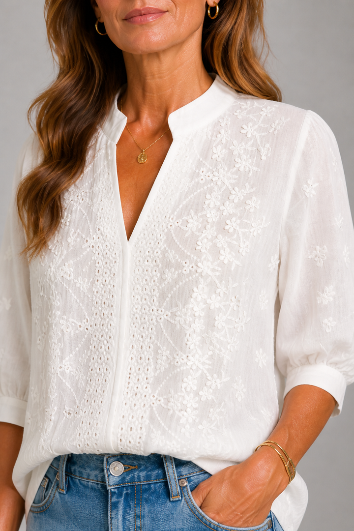 Carol Lace Detail Blouse