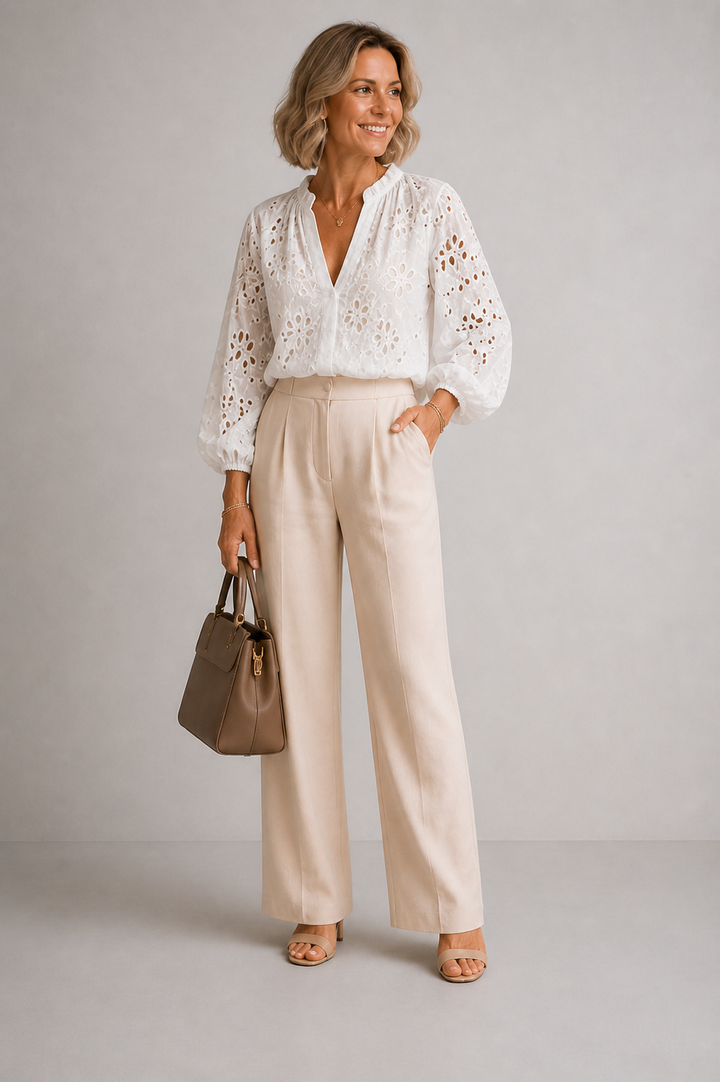 Áine Broderie Blouse
