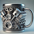 Mechanical mug with a motor