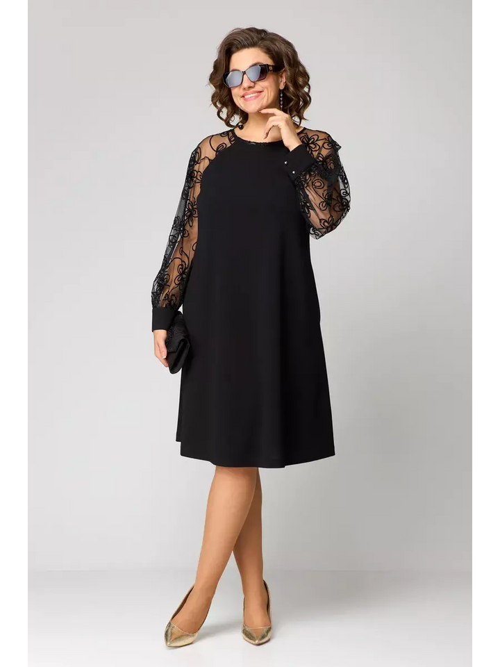 Barbara | An elegant, sexy black lace dress