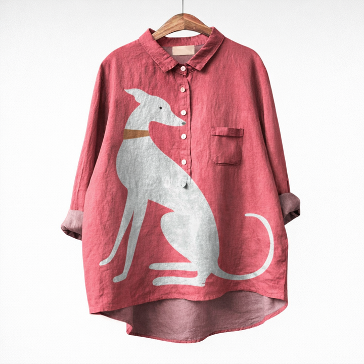 Nuala Dog Print Shirt