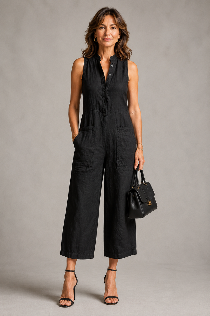 Claire Relaxed Linen Jumpsuit