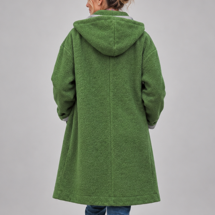 Claire Hooded Button Coat