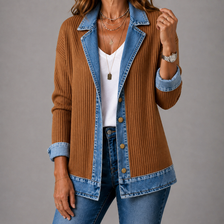 Mairéad Denim Layered Jacket
