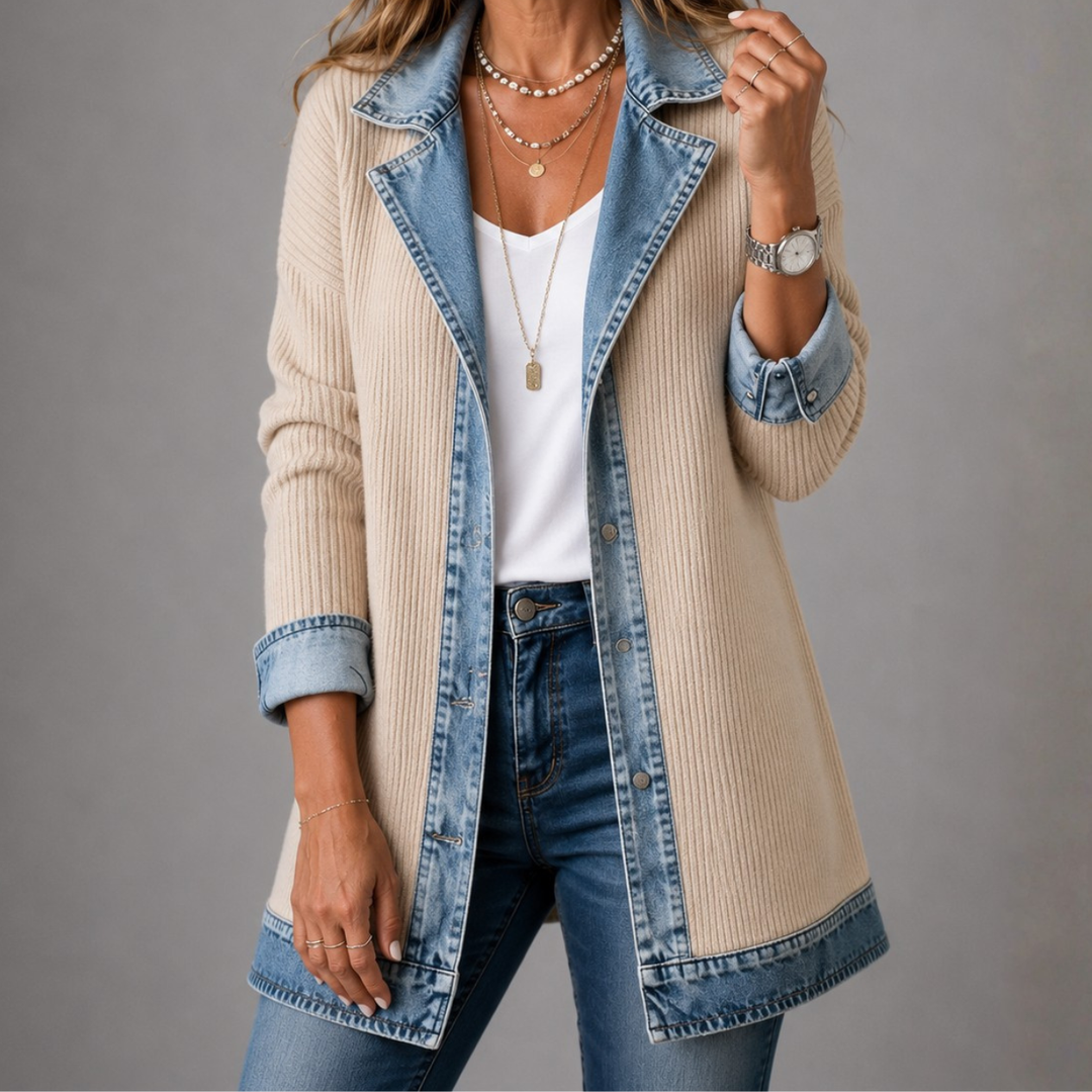 Mairéad Denim Layered Jacket