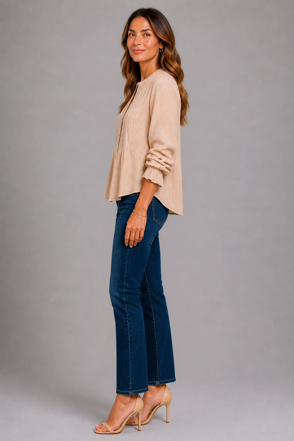 Aoife Relaxed V-Neck Blouse