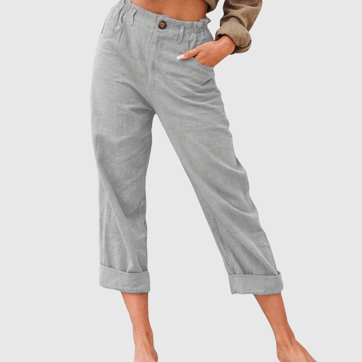 Kathleen Relaxed Cropped Trousers