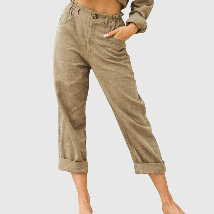 Kathleen Relaxed Cropped Trousers
