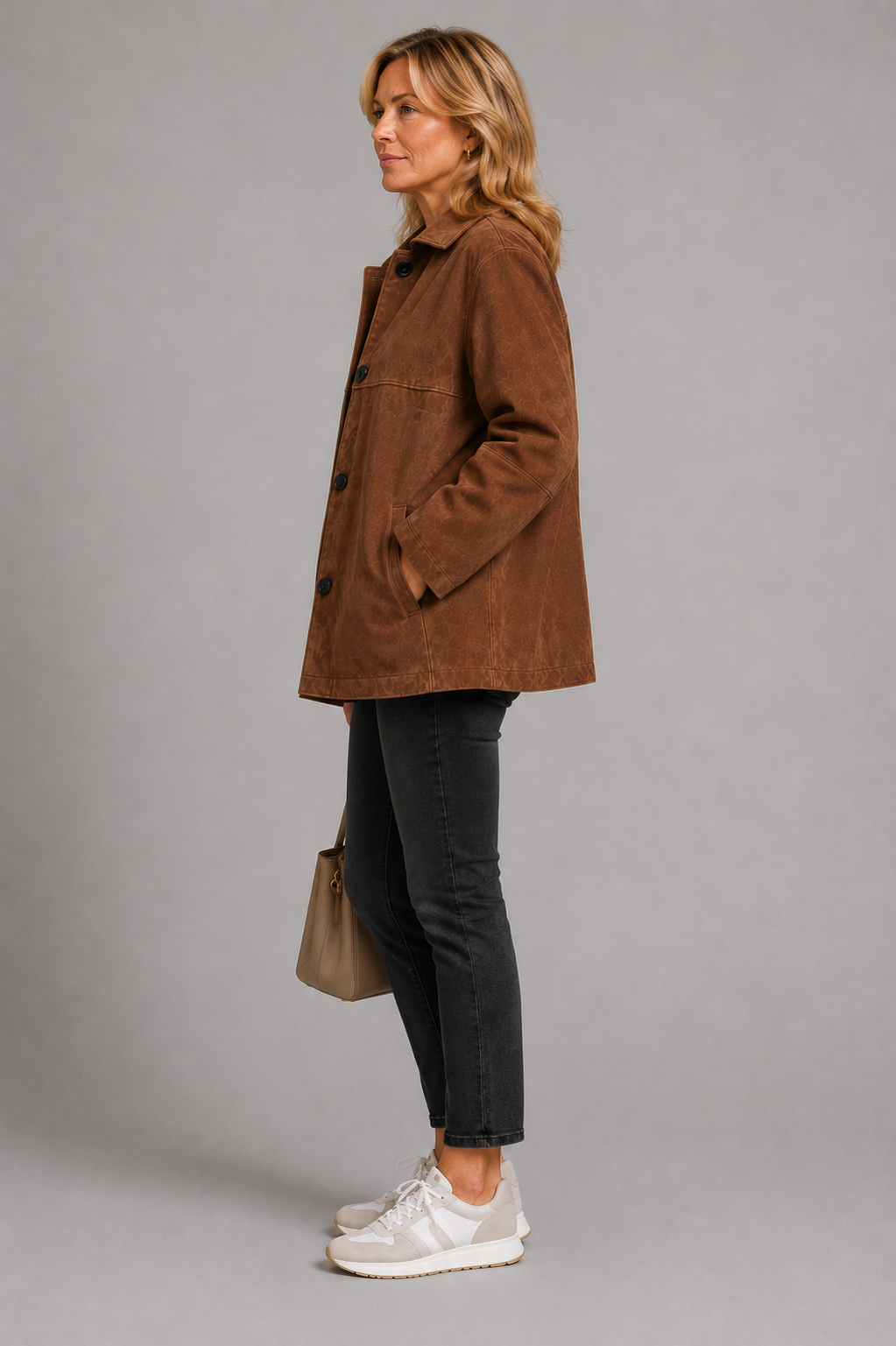 Carolyn Suede-Look Jacket