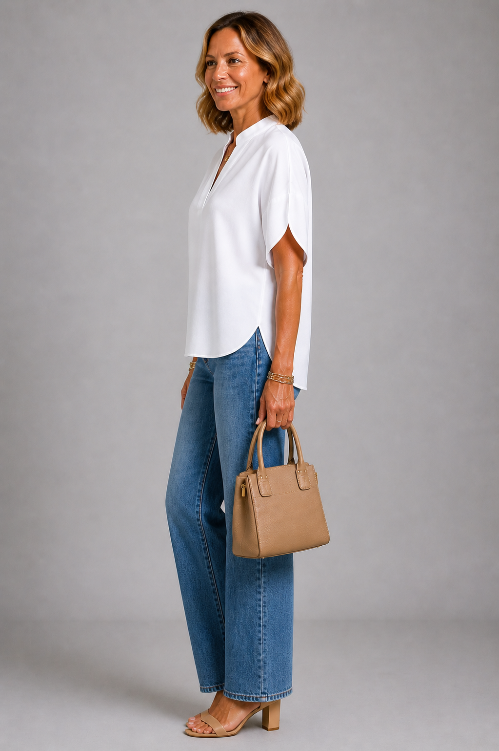 Sharon Relaxed V-Neck Top