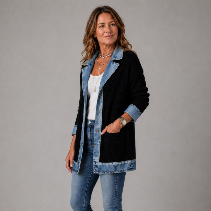 Mairéad Denim Layered Jacket