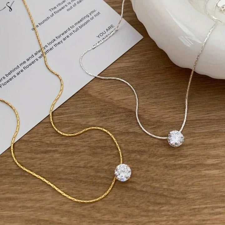 Erin Solitaire Necklace