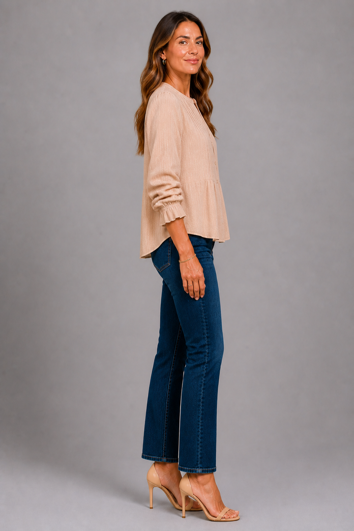 Aoife Relaxed V-Neck Blouse