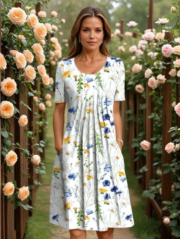 Georgina - Elegant Dress With Tummy Cover