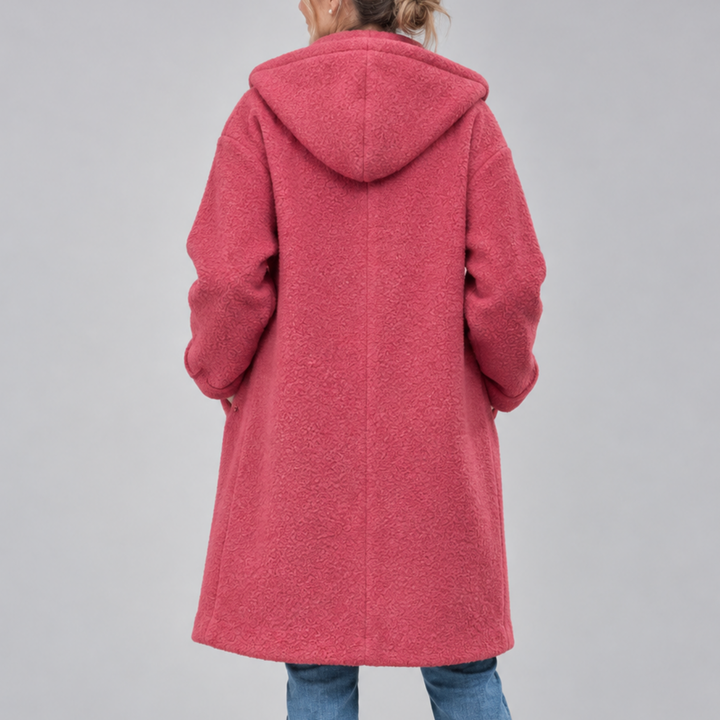 Claire Hooded Button Coat