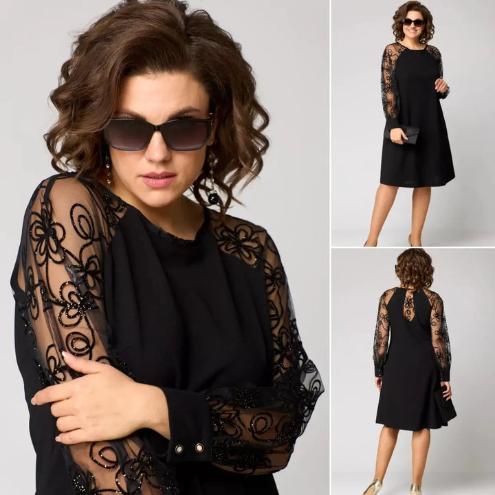 Barbara | An elegant, sexy black lace dress