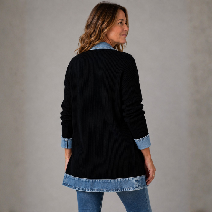 Mairéad Denim Layered Jacket