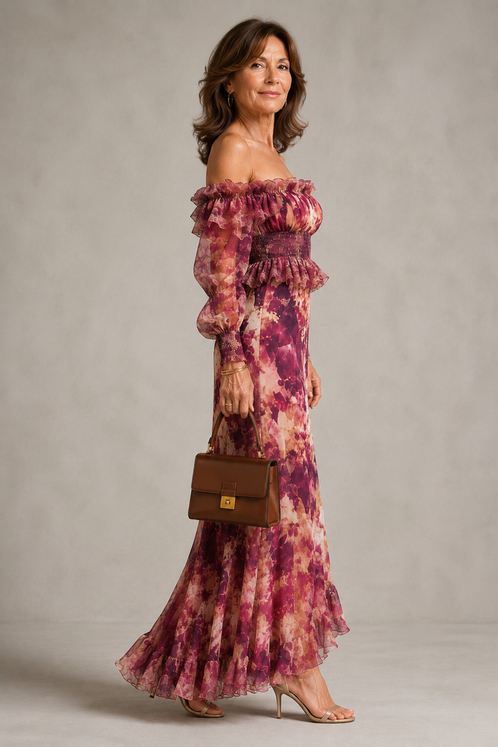Sorcha Floral Off-Shoulder Maxi Dress