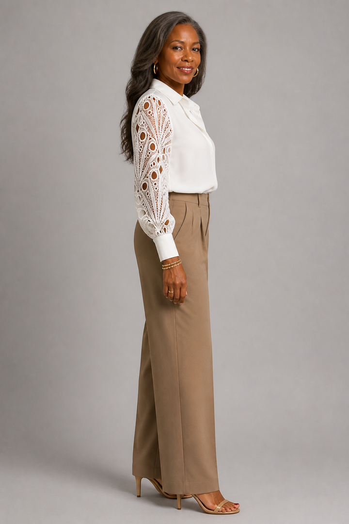 Saoirse Broderie Sleeve Blouse