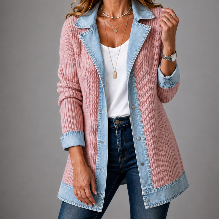Mairéad Denim Layered Jacket