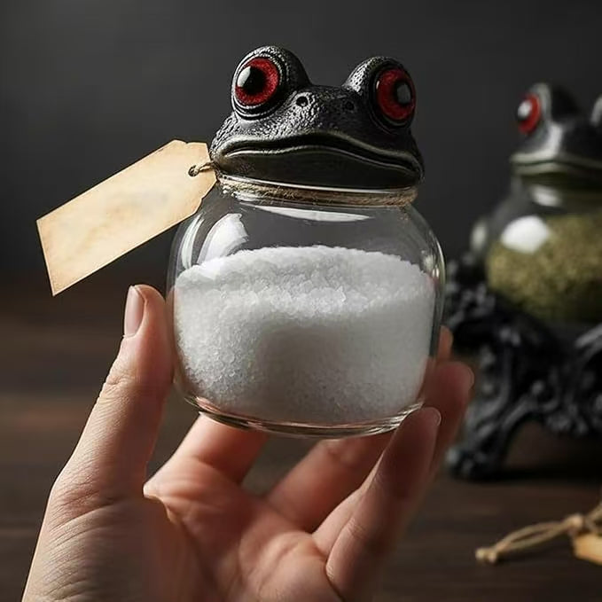 Handmade spice jars by Witchy Frog Apothecary