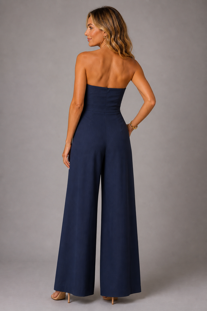 Olivia Strapless Wide-Leg Jumpsuit