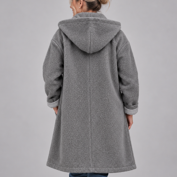Claire Hooded Button Coat