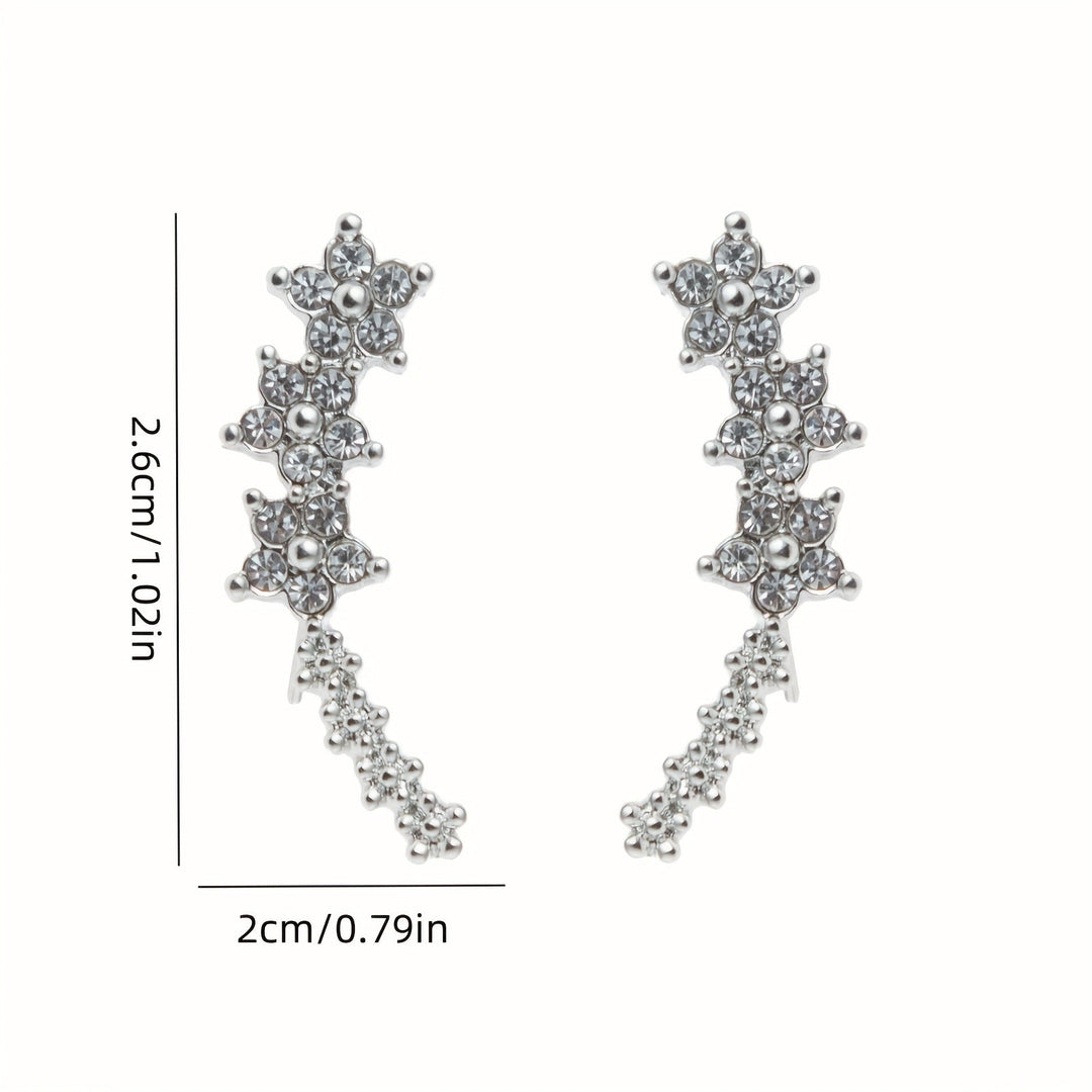 Róisín Floral Crystal Earrings