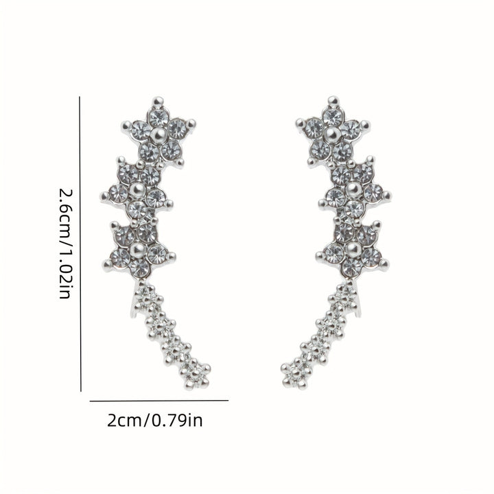 Róisín Floral Crystal Earrings