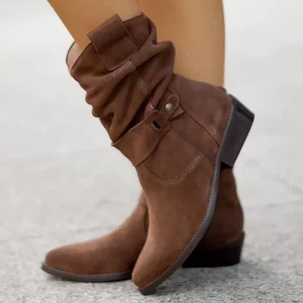 FRANCINE | LOW-HEELED ANKLE BOOTS