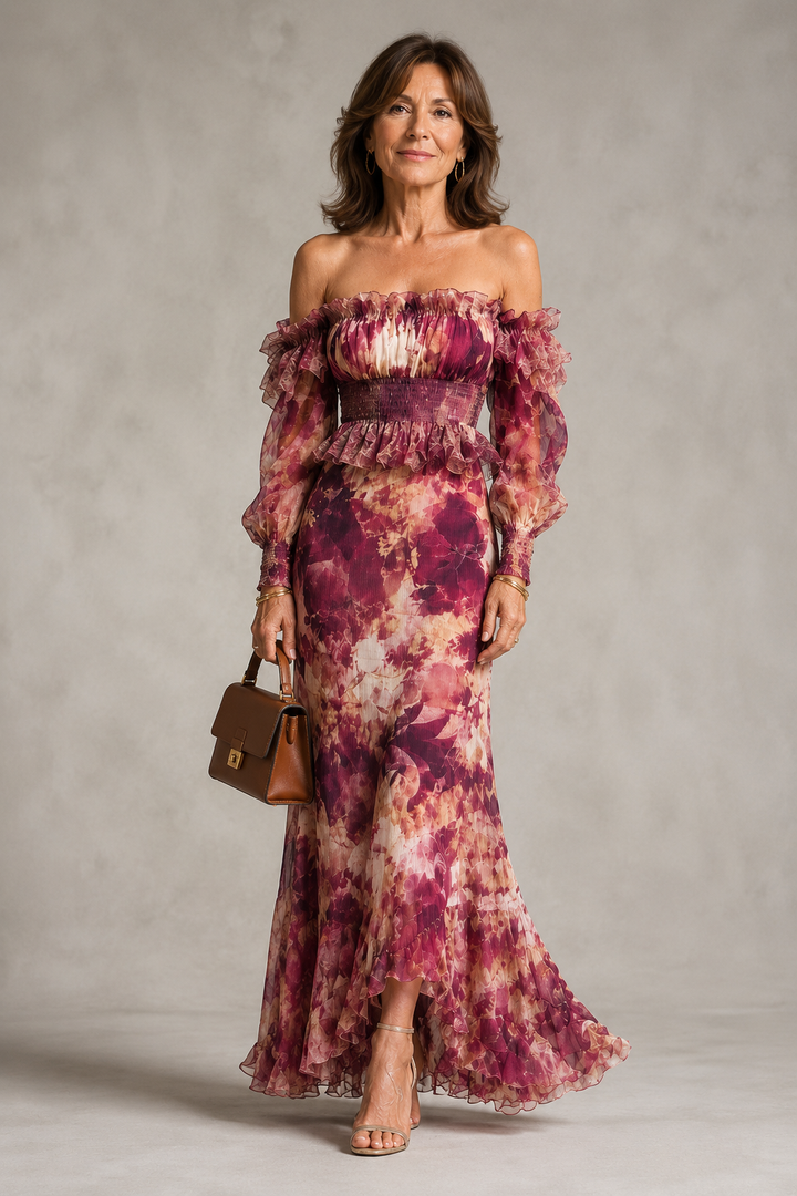 Sorcha Floral Off-Shoulder Maxi Dress
