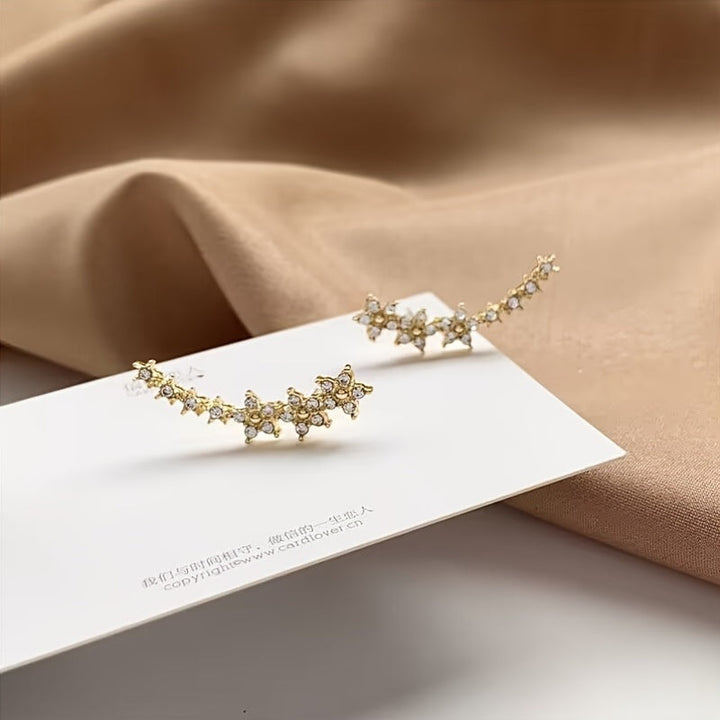Róisín Floral Crystal Earrings