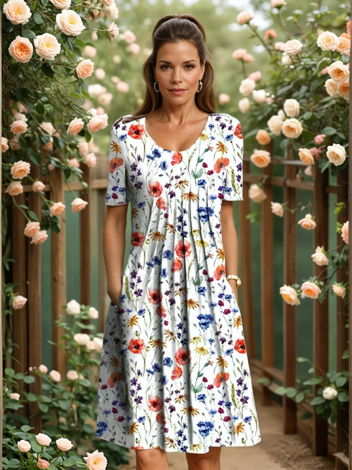 Georgina - Elegant Dress With Tummy Cover