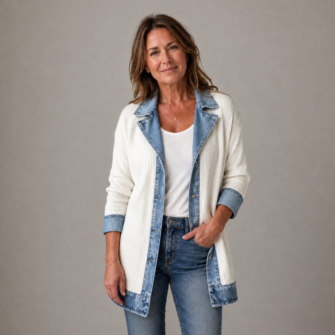 Mairéad Denim Layered Jacket