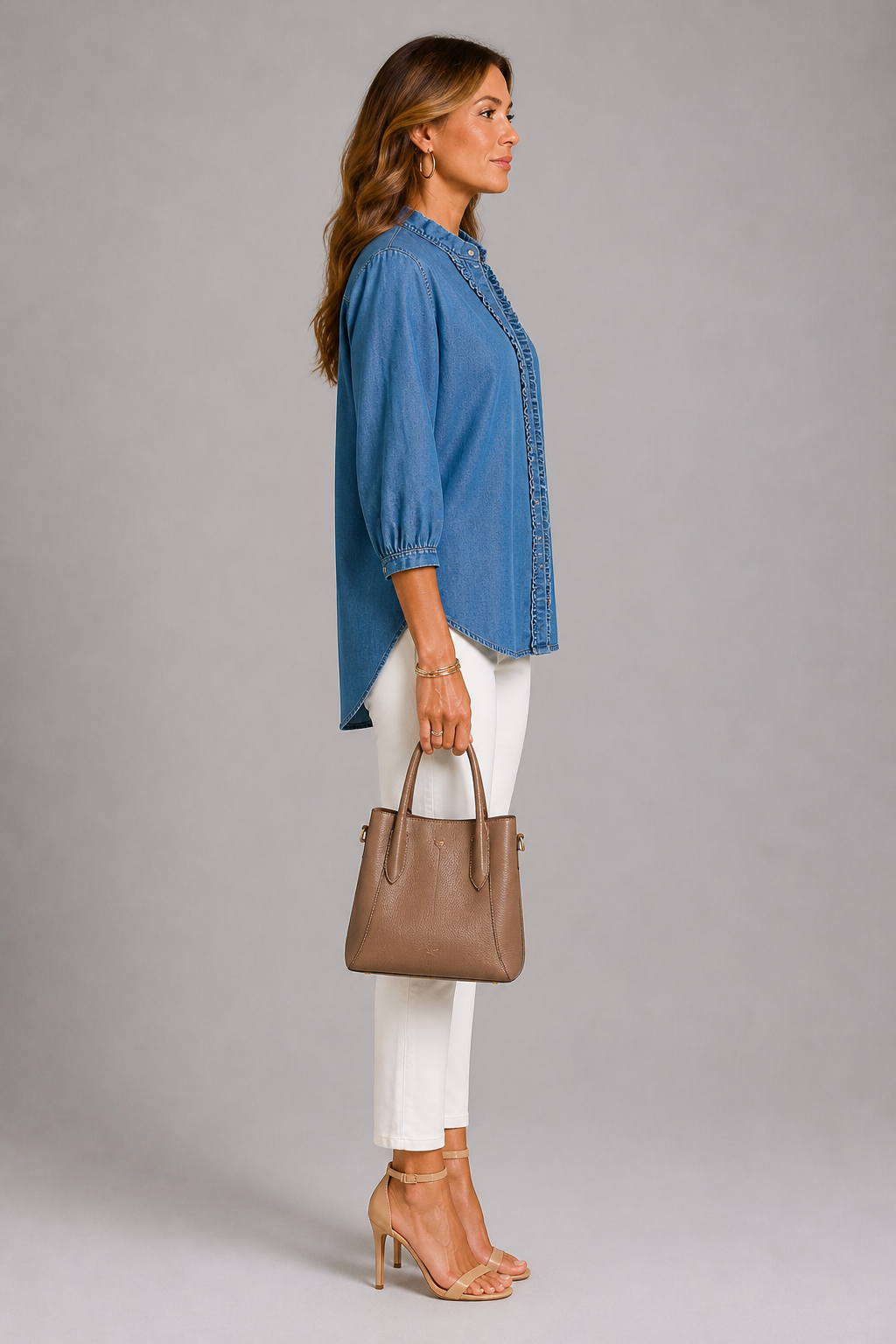 Erin Ruffle Detail Blouse