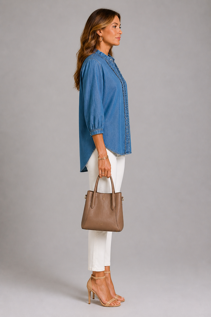 Erin Ruffle Detail Blouse