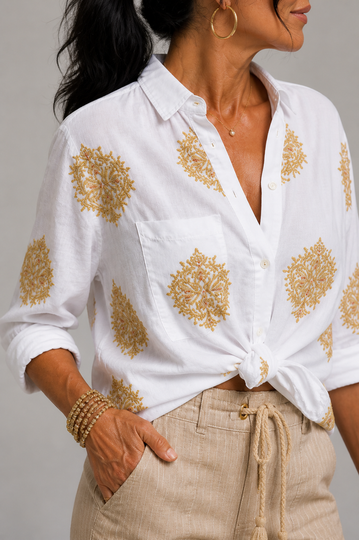 Kathleen Embroidered Blouse