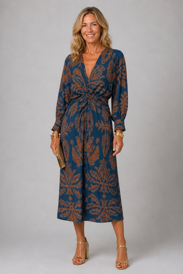 Patricia Botanical Midi Dress