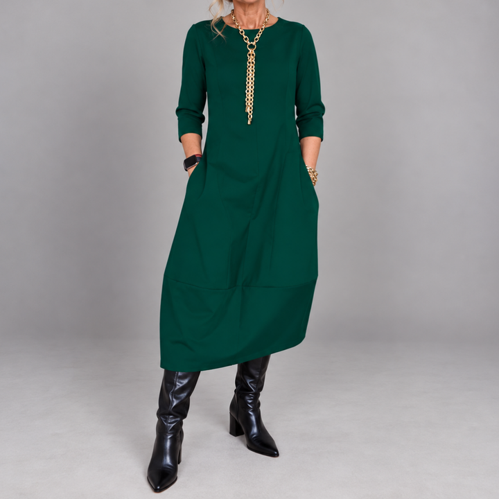 Deirdre Hooded Midi Dress