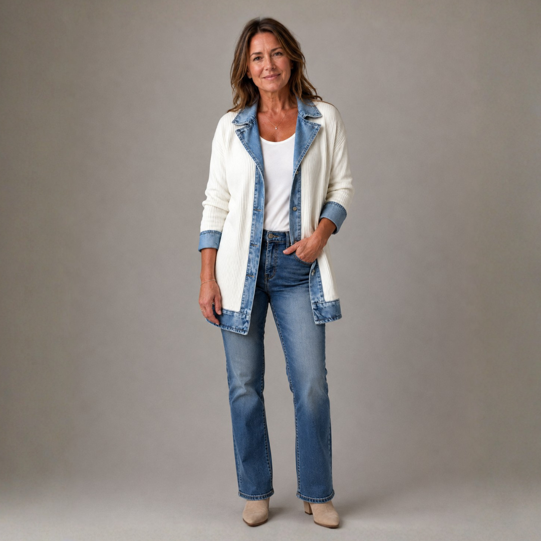 Mairéad Denim Layered Jacket