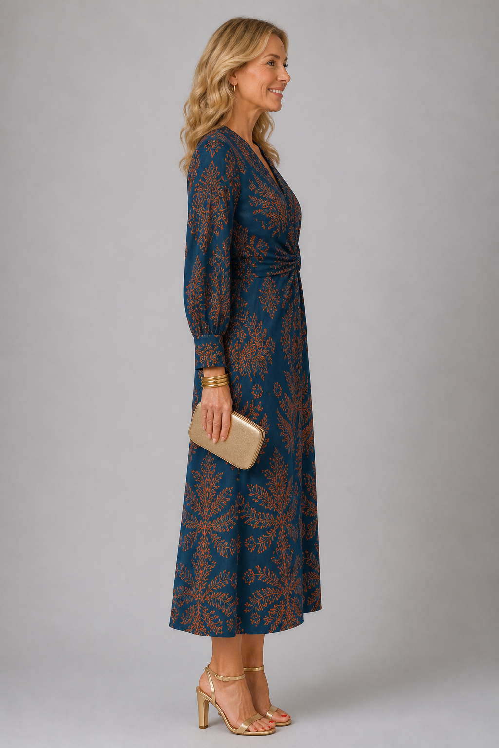 Patricia Botanical Midi Dress