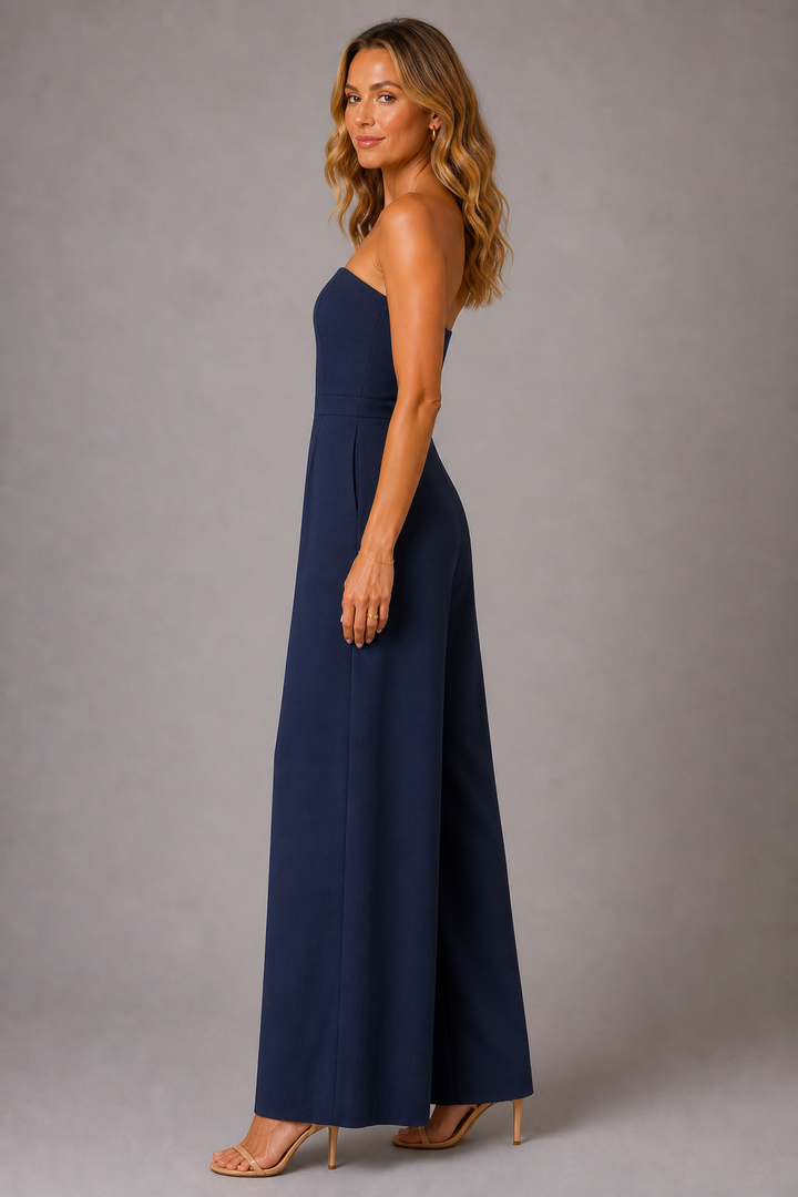 Olivia Strapless Wide-Leg Jumpsuit