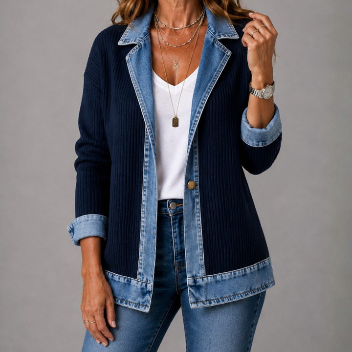 Mairéad Denim Layered Jacket