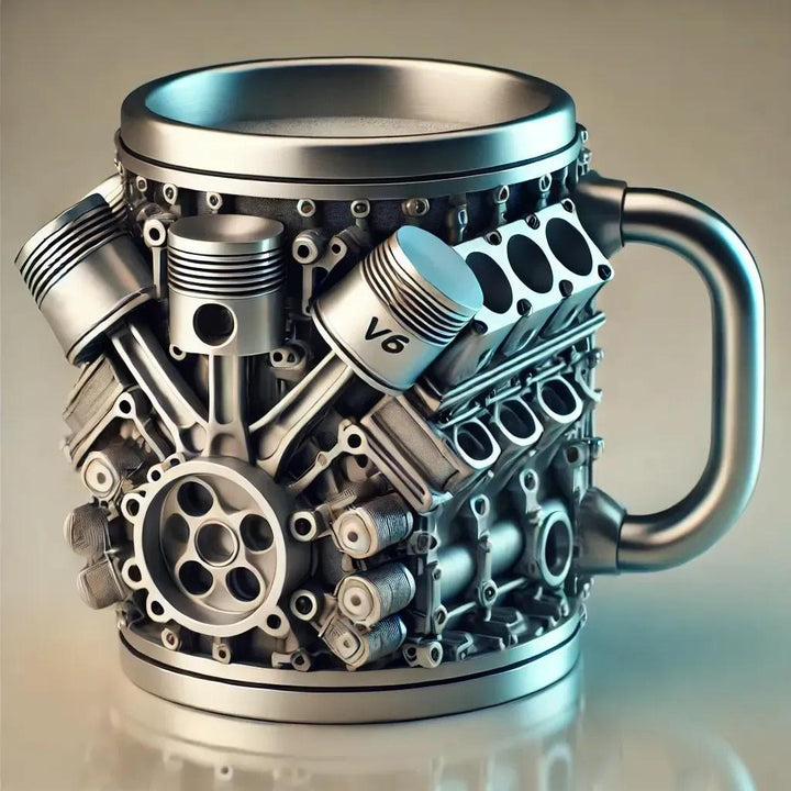 Mechanical mug with a motor