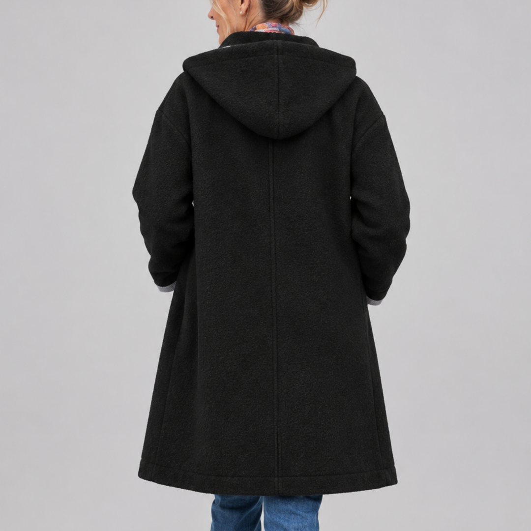 Claire Hooded Button Coat