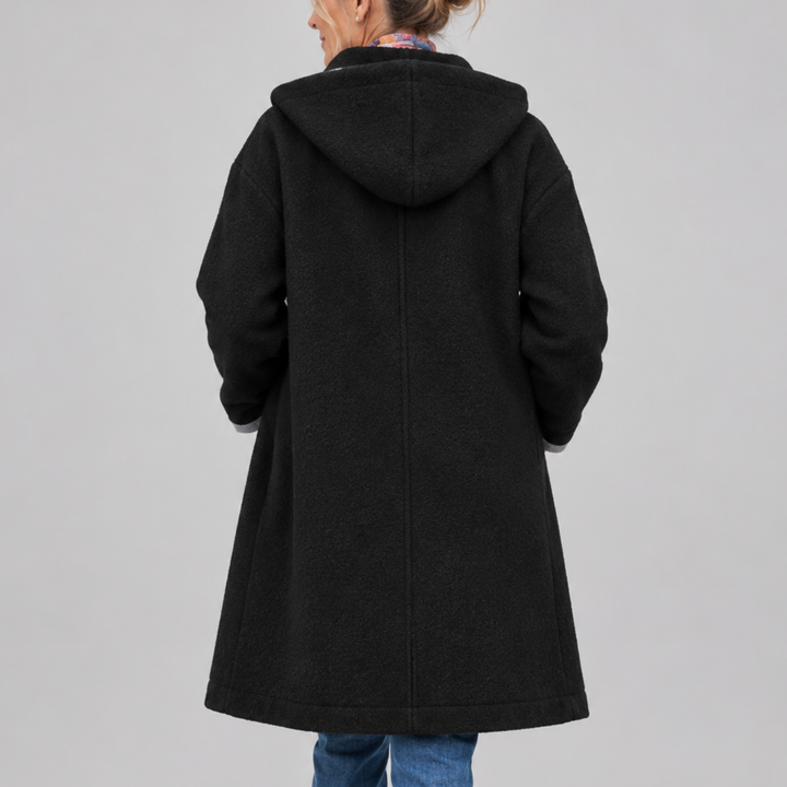 Claire Hooded Button Coat