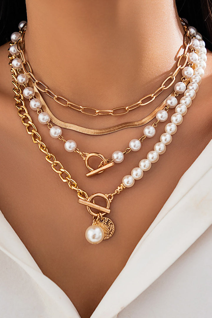 Adrianne |  Multiple Pearl Necklace