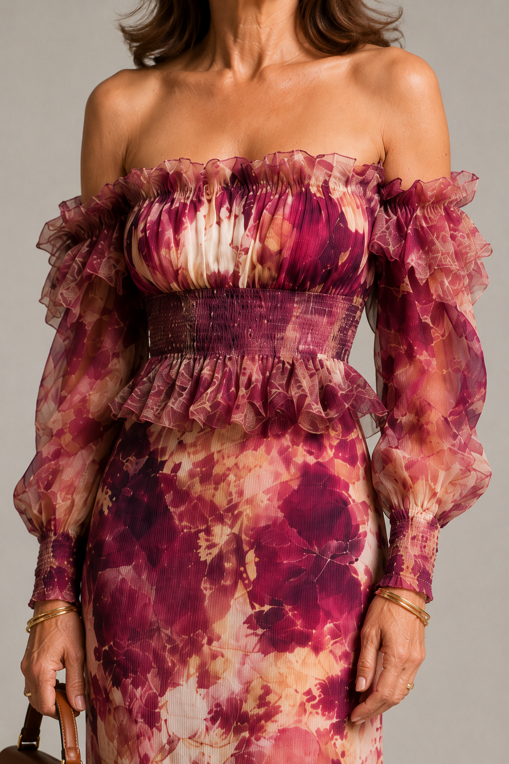 Sorcha Floral Off-Shoulder Maxi Dress