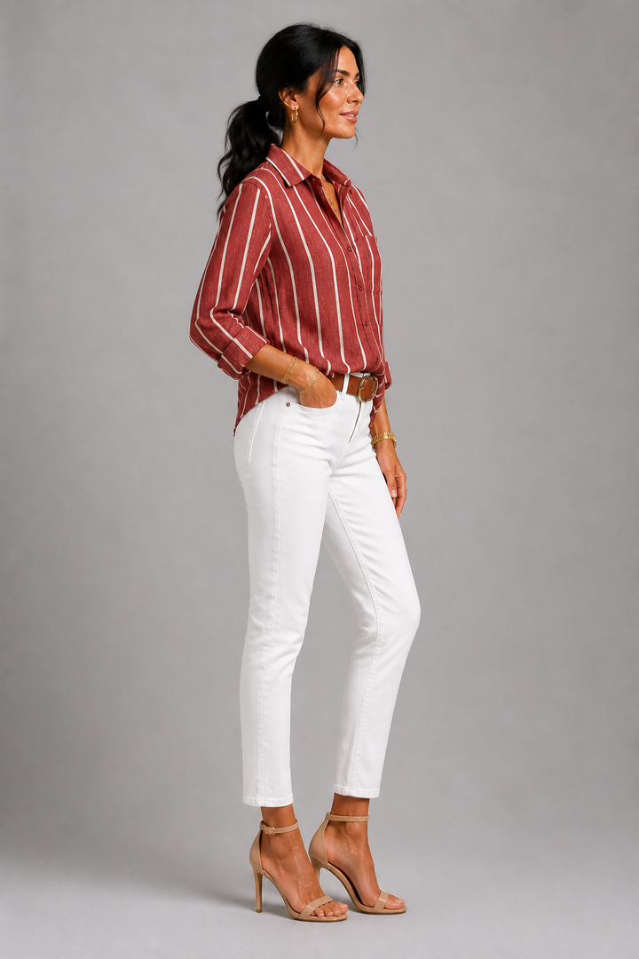 Niamh Warm Stripe Blouse